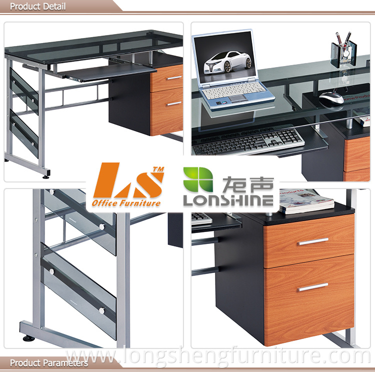 Factory Price Executive Office Glass Computer Table